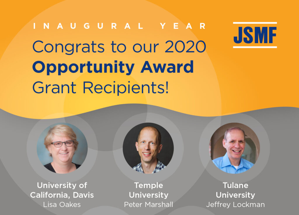 JSMF 2020 Opportunity Awards Announcement 